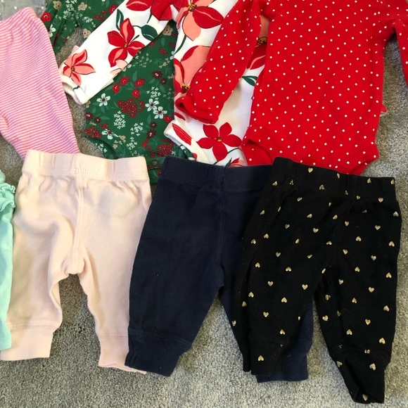 Newborn Bundle Short Sleeve Long Sleeve Onesies and Pants - Picture 6 of 6